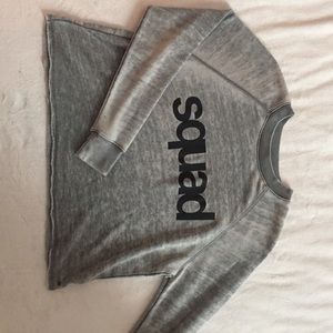 grey “squad” long sleeve